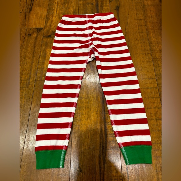 Hanna Andersson Striped Long John Christmas Winter Pajama Set, Red White Green - Picture 11 of 11